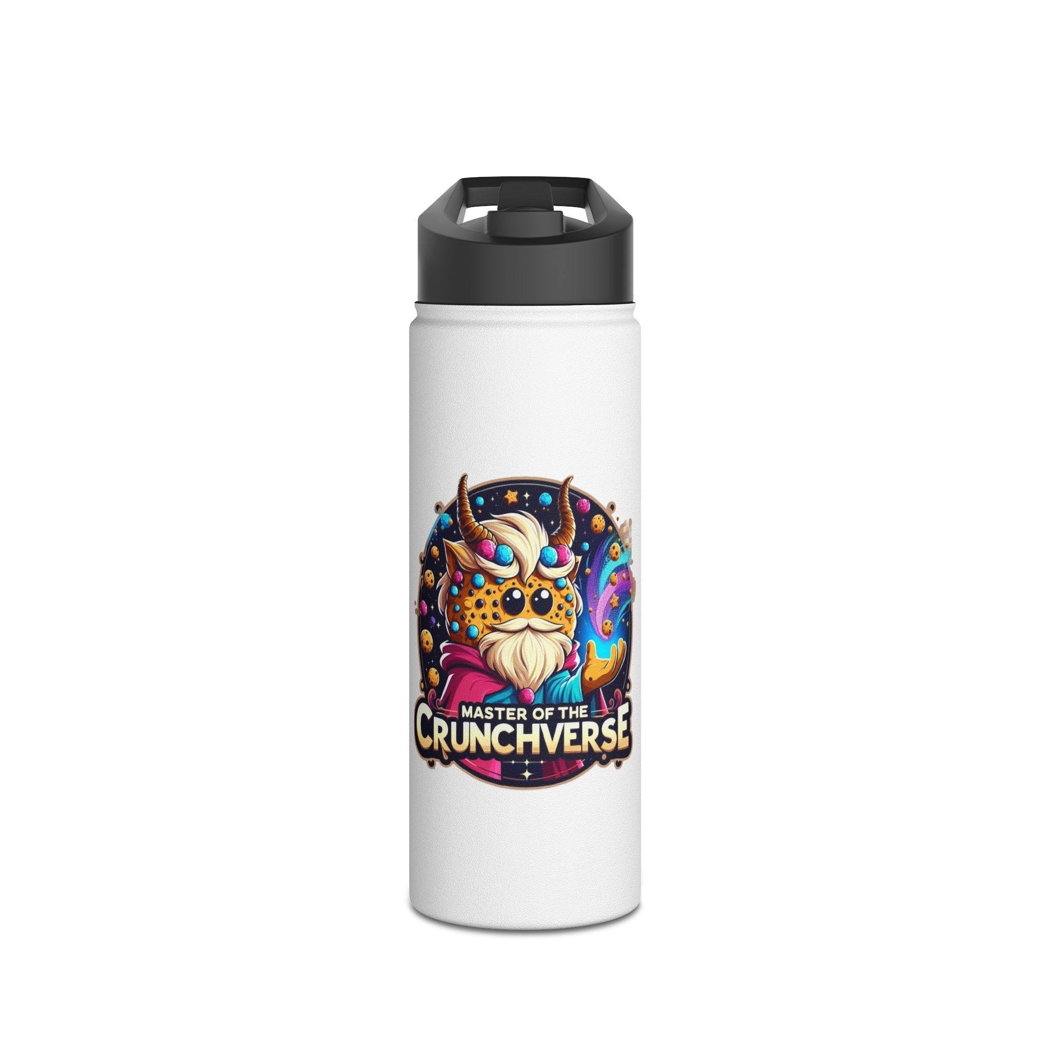 Cookie "Master of the Crunchverse" Character Edelstahl-Wasserflasche | Crunchiverse