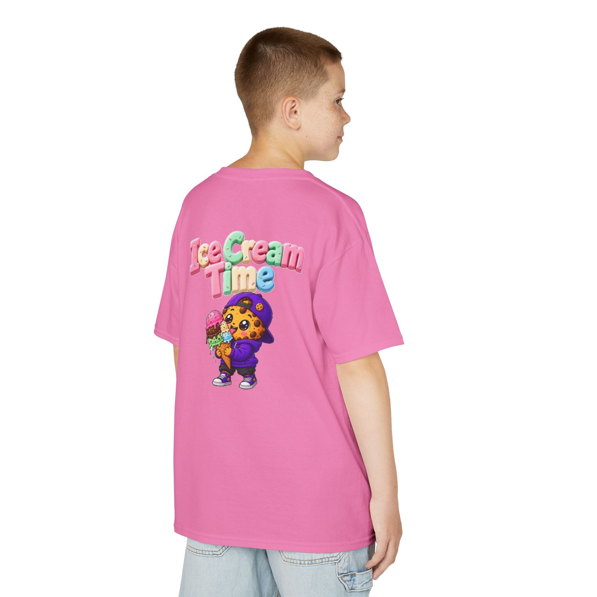 Kinder-T-Shirt – „Ice Cream Time“: Niedliches T-Shirt mit Keks-Figur-Grafik – Bild 41