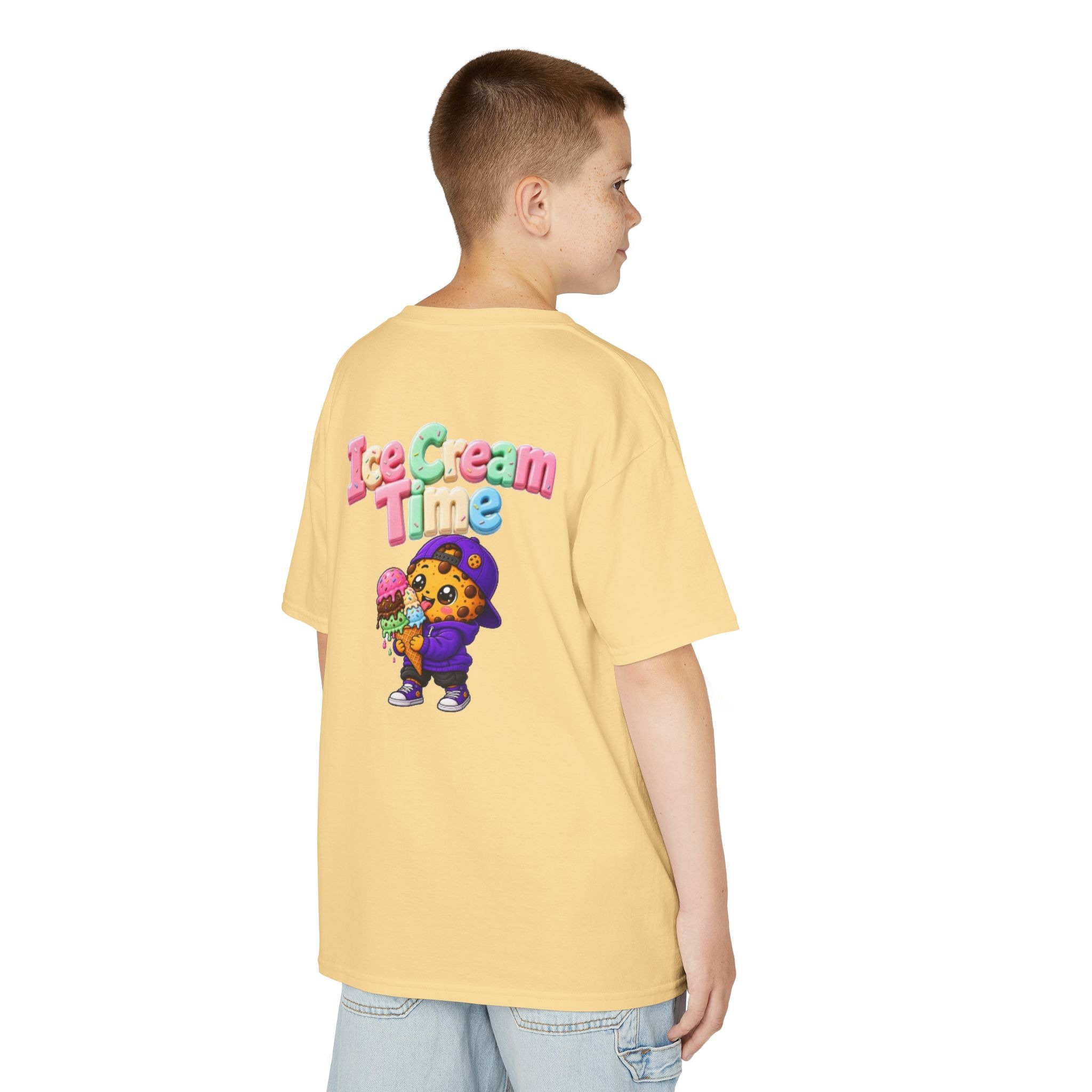 Kinder-T-Shirt – „Ice Cream Time“: Niedliches T-Shirt mit Keks-Figur-Grafik – Bild 17