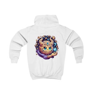 Kinder-Kapuzenpullover – Niedlicher Hoodie mit kosmischem Cookie und Galaxie-Motiv