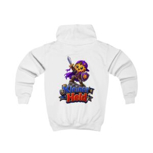Kinder-Kapuzenpullover „Kleiner Held“: Niedlicher Pixel-Held-Hoodie für Kinder