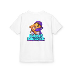 Kinder-T-Shirt – „Kleiner Knuddler“: Niedlicher Cookie mit Teddy-Umarmung