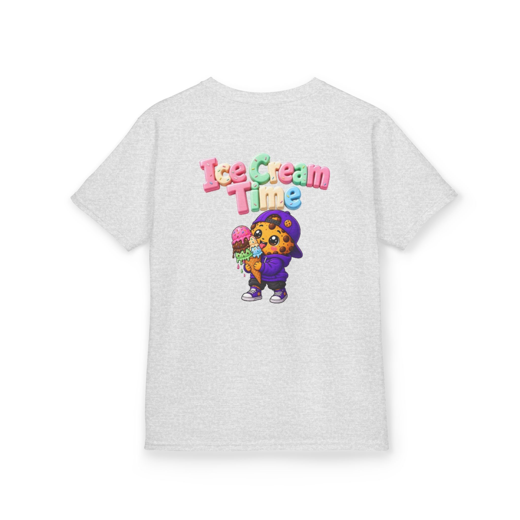 Kinder-T-Shirt – „Ice Cream Time“: Niedliches T-Shirt mit Keks-Figur-Grafik – Bild 7