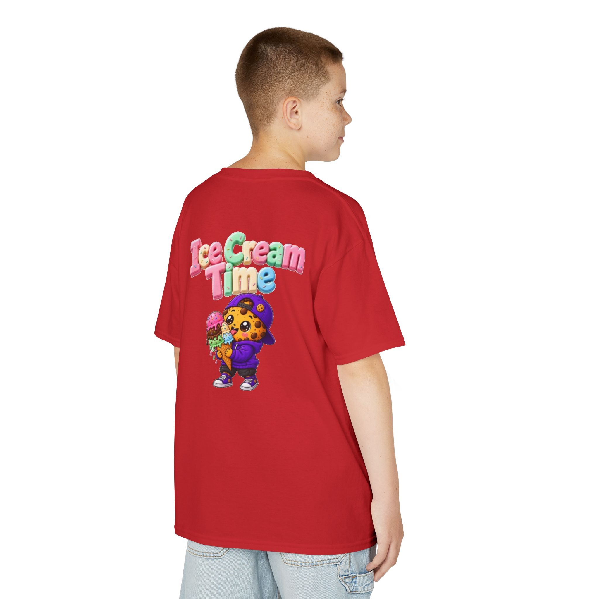 Kinder-T-Shirt – „Ice Cream Time“: Niedliches T-Shirt mit Keks-Figur-Grafik – Bild 45