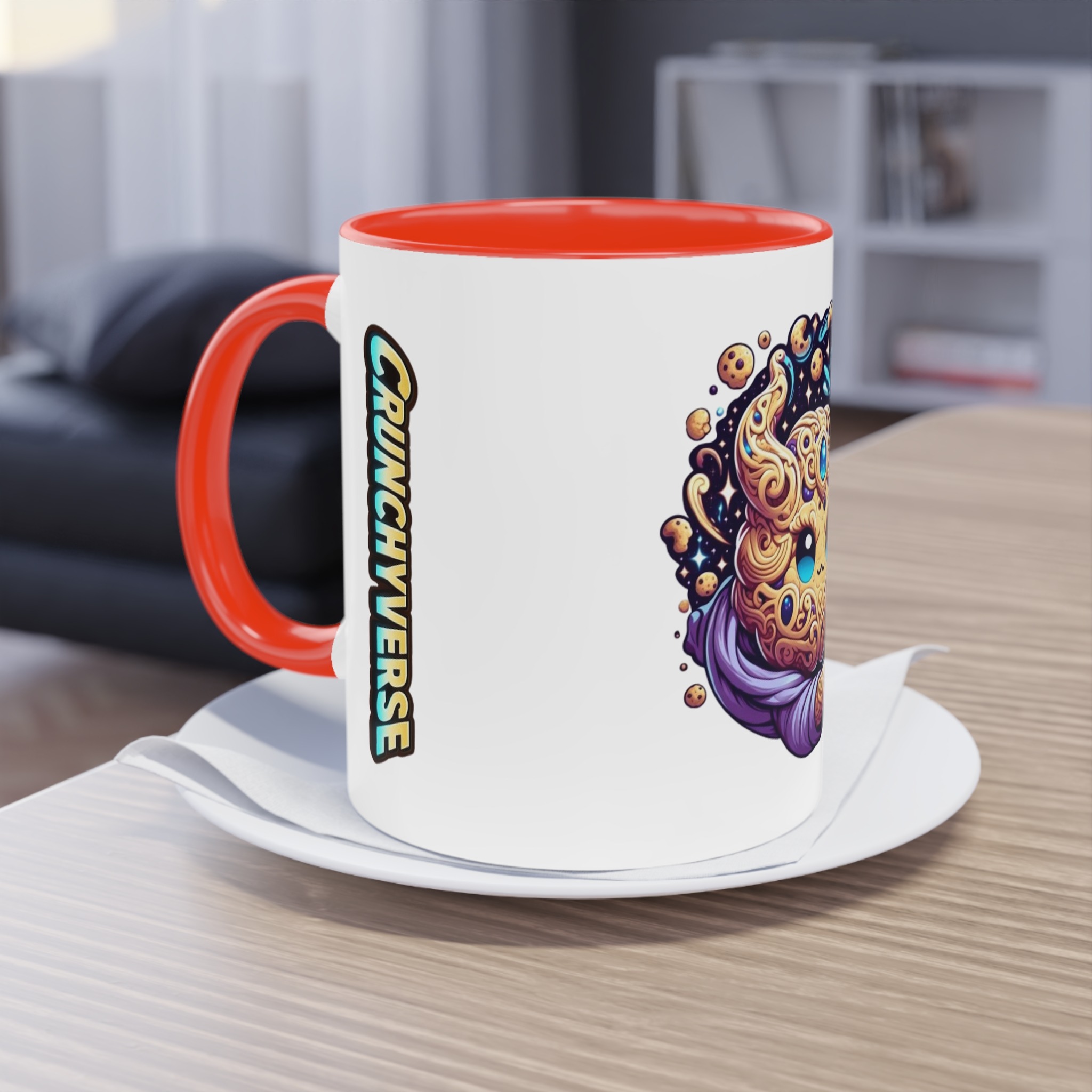 Zweifarbiger Keramikbecher 325ml "Mystic Cosmic Guardian"" cartoon cookie – Bild 6