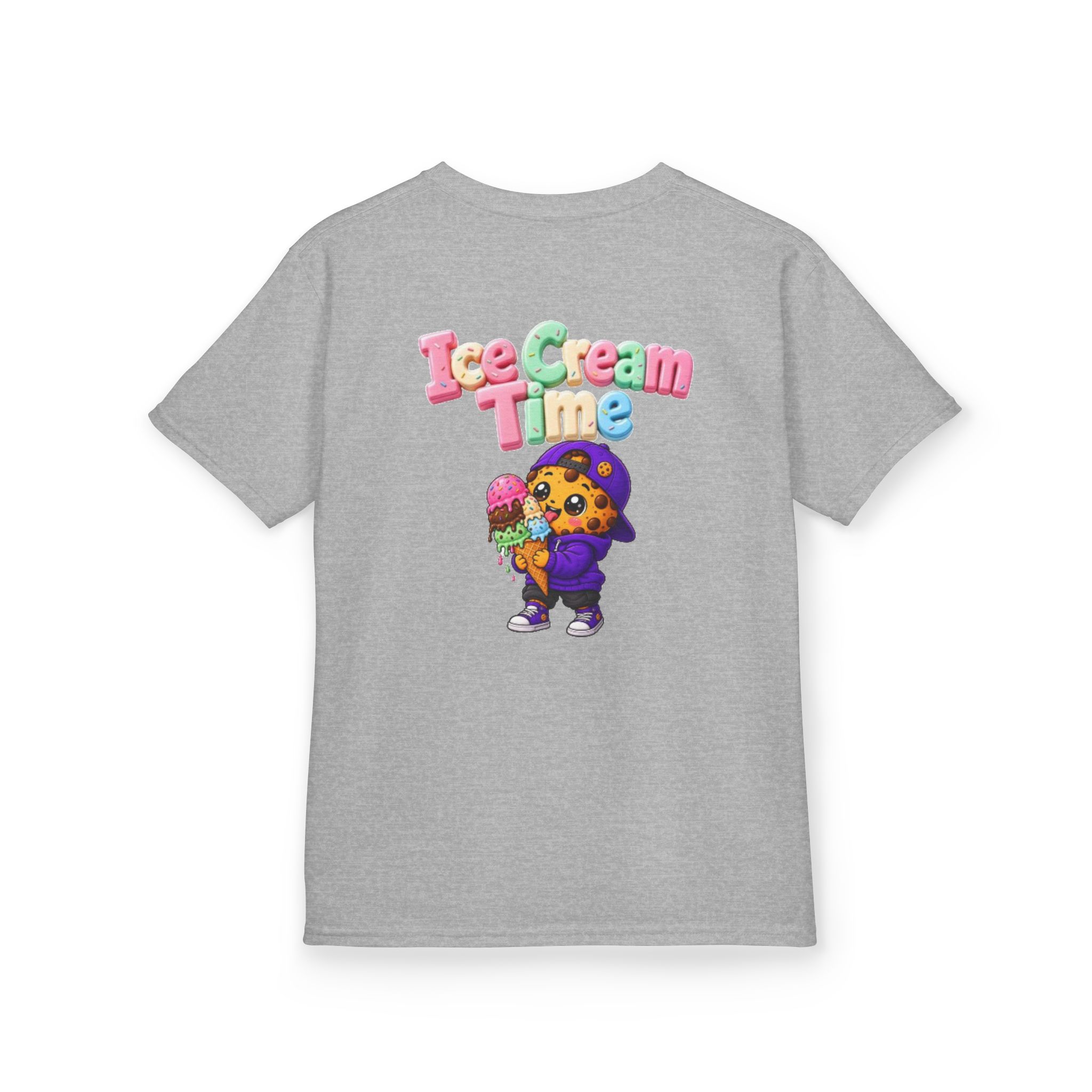 Kinder-T-Shirt – „Ice Cream Time“: Niedliches T-Shirt mit Keks-Figur-Grafik – Bild 19