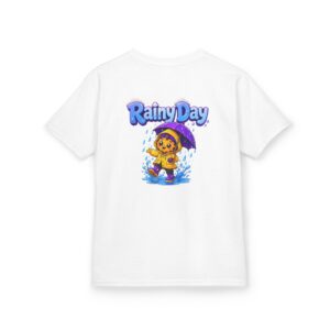 Kinder-T-Shirt „Rainy Day“ Niedliches Motiv: Cookie mit Regenschirm