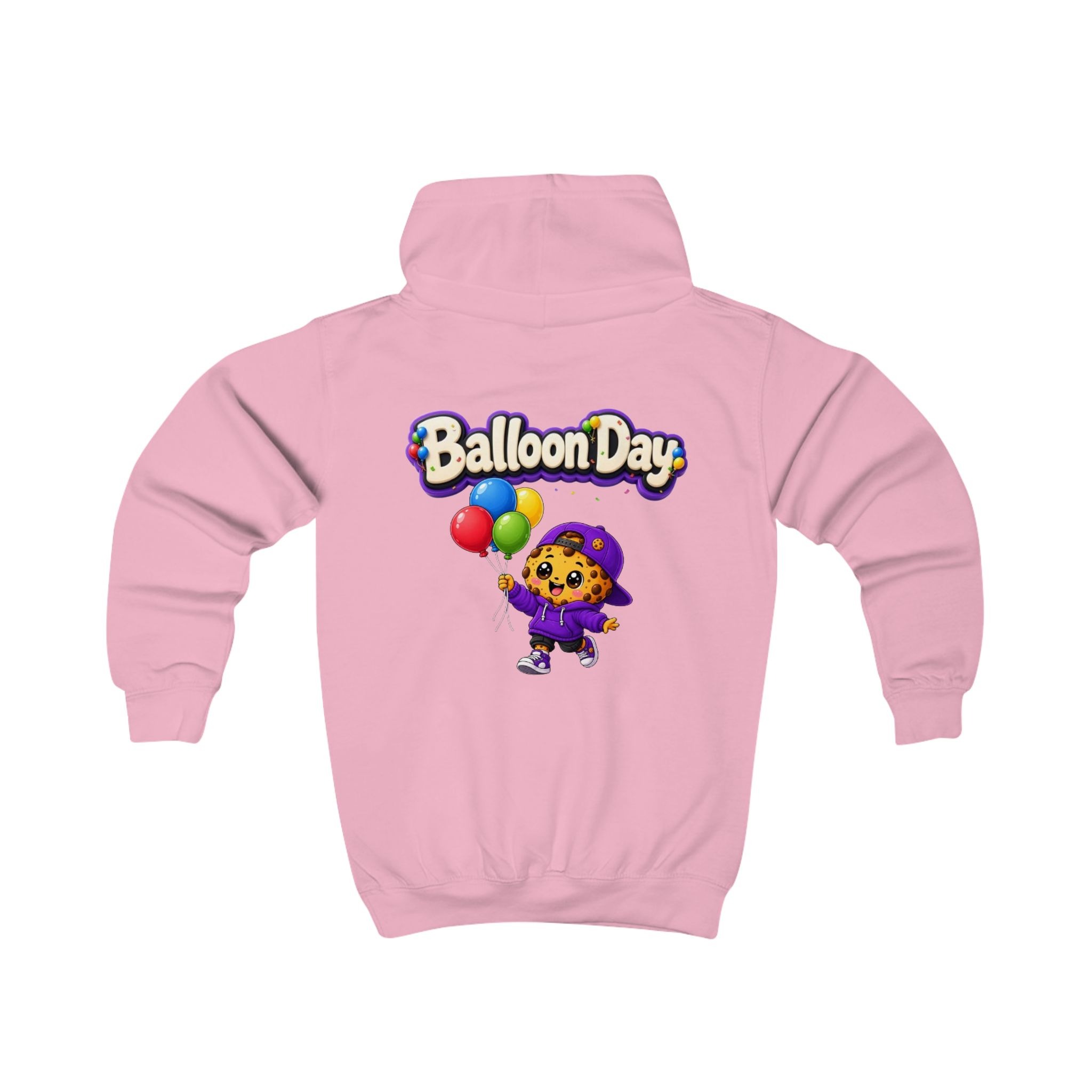 Kinder-Kapuzenpullover – „Balloon Day“, süßer Cookie-Charakter-Kapuzenpullover für Kinder – Bild 11