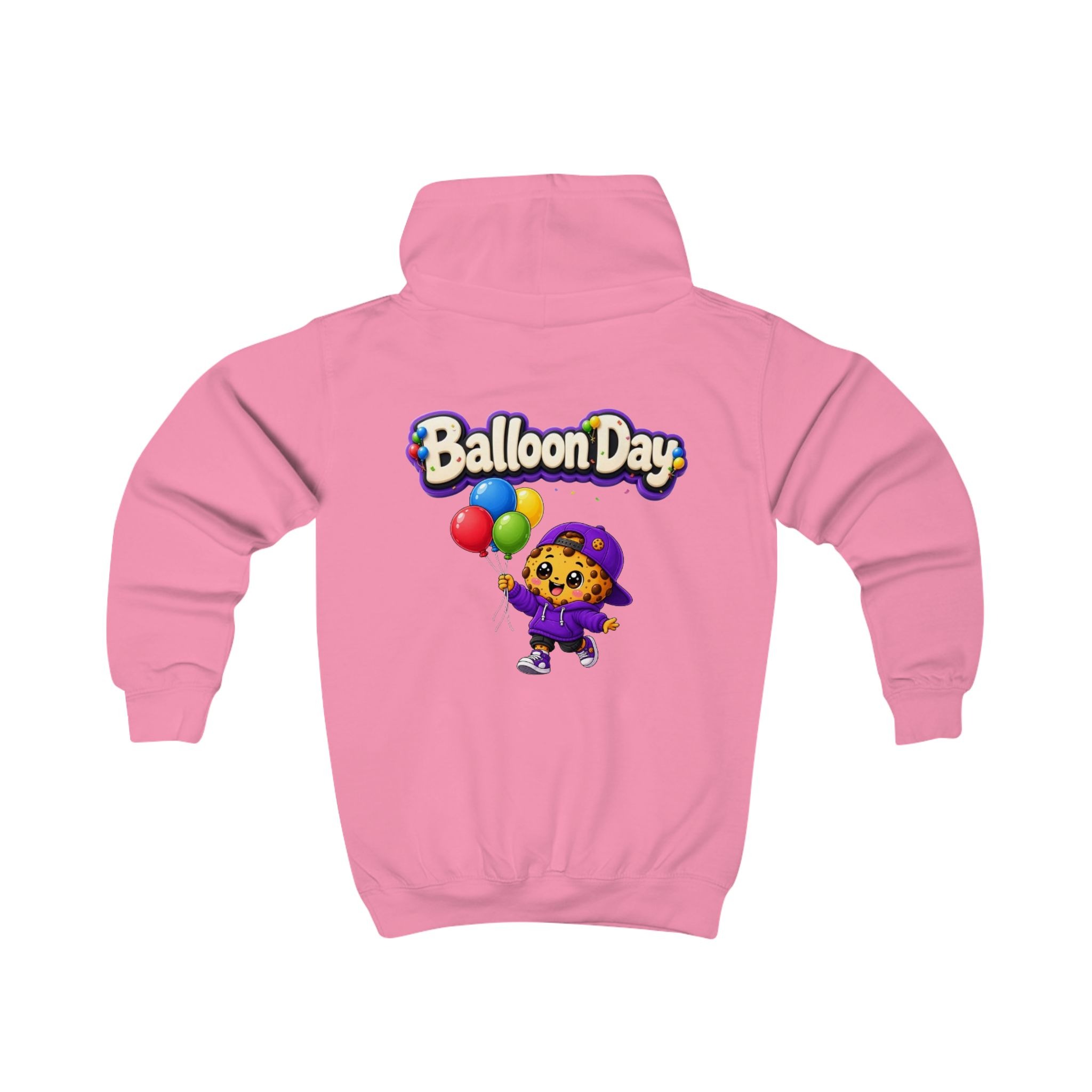 Kinder-Kapuzenpullover – „Balloon Day“, süßer Cookie-Charakter-Kapuzenpullover für Kinder – Bild 13
