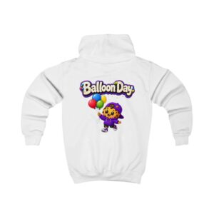 Kinder-Kapuzenpullover – „Balloon Day“, süßer Cookie-Charakter-Kapuzenpullover für Kinder