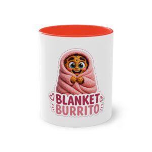 Zweifarbiger Keramikbecher 325ml "Blanket Burrito" cartoon cookie