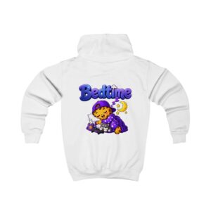 Kinder-Kapuzenpullover Niedliches „Bedtime“-Design mit verschlafenem Cookie für Kinder