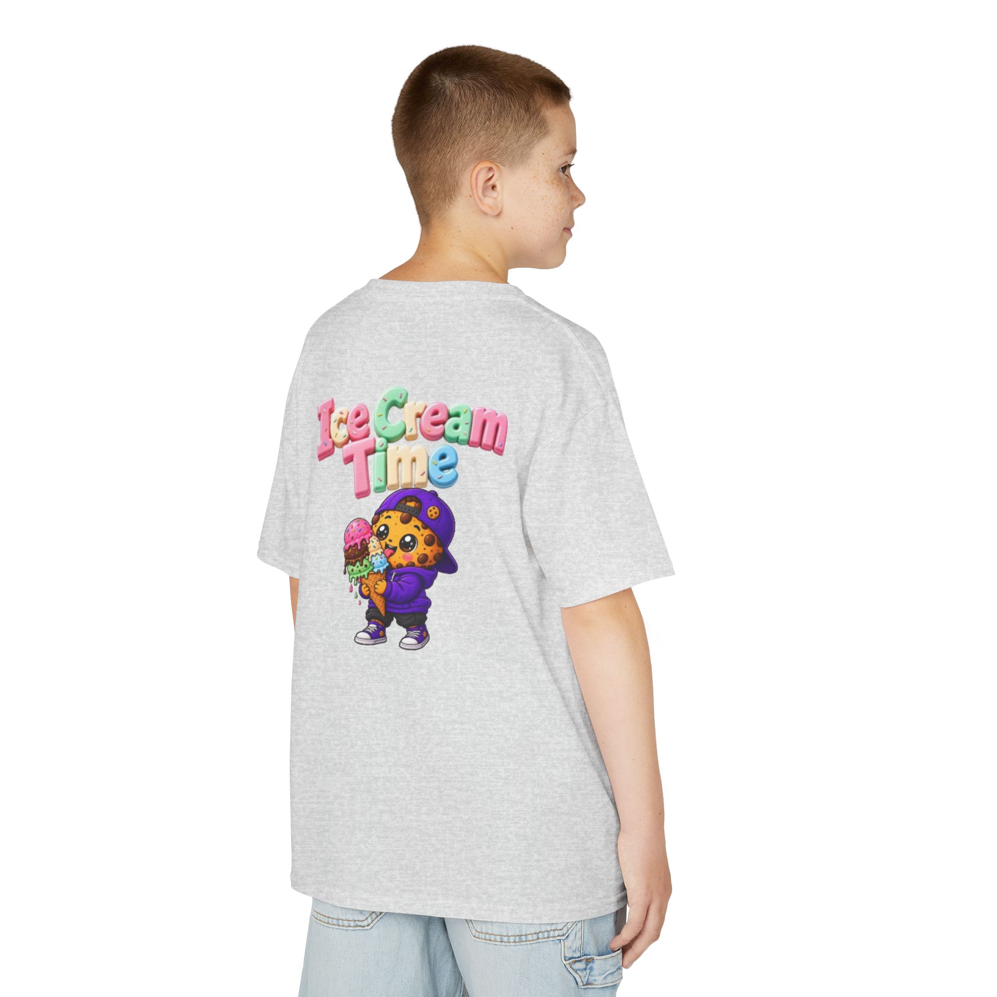 Kinder-T-Shirt – „Ice Cream Time“: Niedliches T-Shirt mit Keks-Figur-Grafik – Bild 9