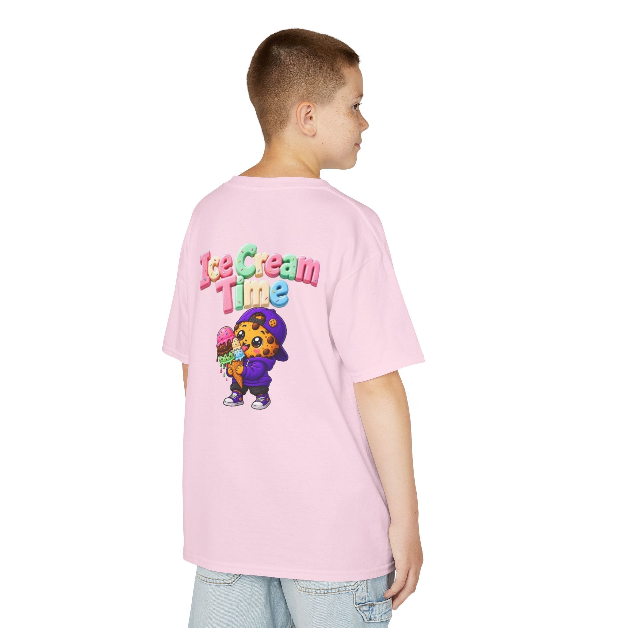 Kinder-T-Shirt – „Ice Cream Time“: Niedliches T-Shirt mit Keks-Figur-Grafik – Bild 37