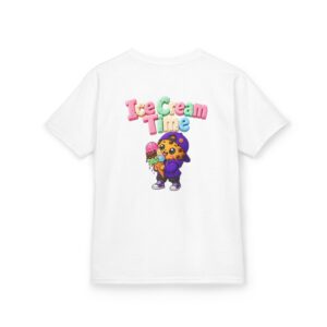 Kinder-T-Shirt – „Ice Cream Time“: Niedliches T-Shirt mit Keks-Figur-Grafik