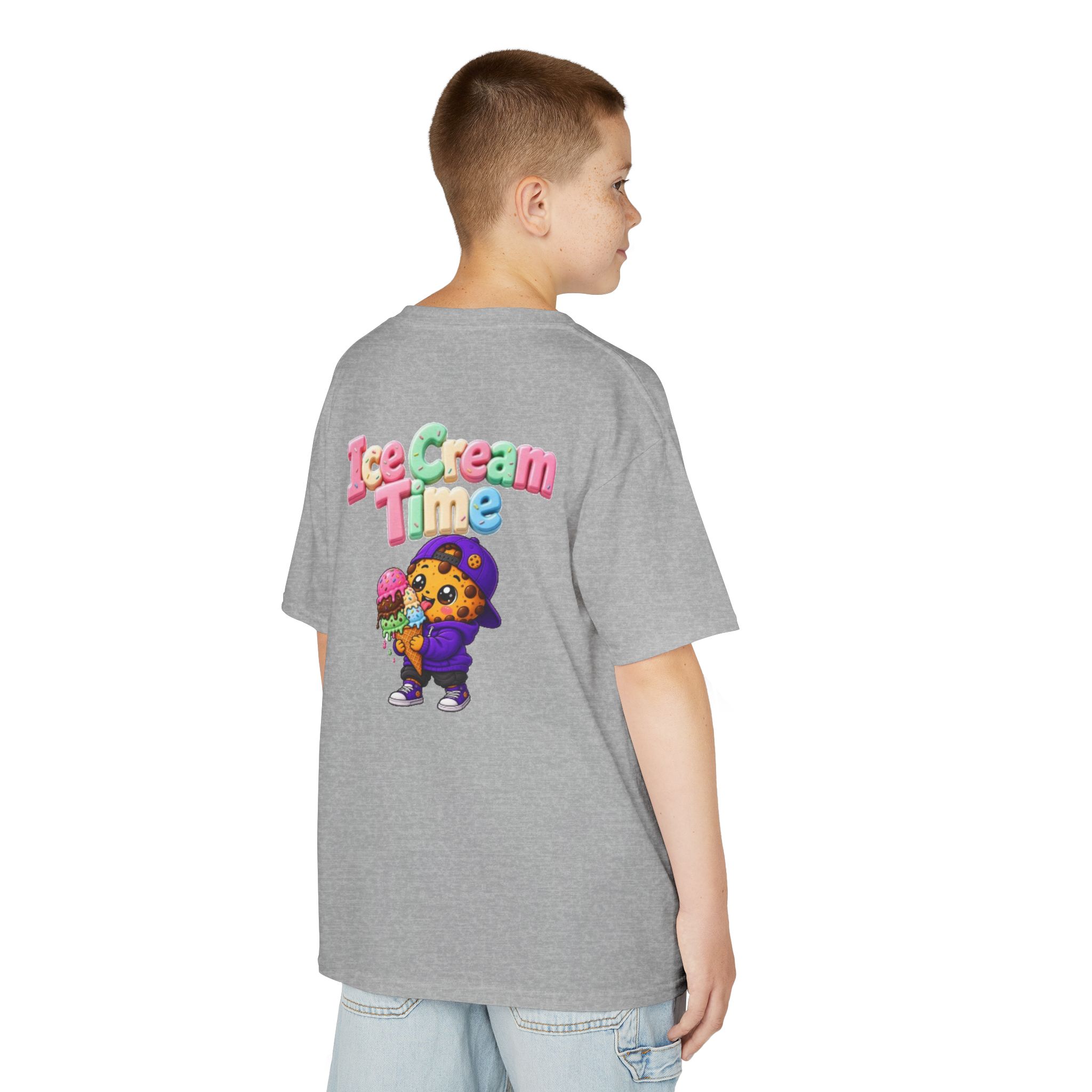 Kinder-T-Shirt – „Ice Cream Time“: Niedliches T-Shirt mit Keks-Figur-Grafik – Bild 21