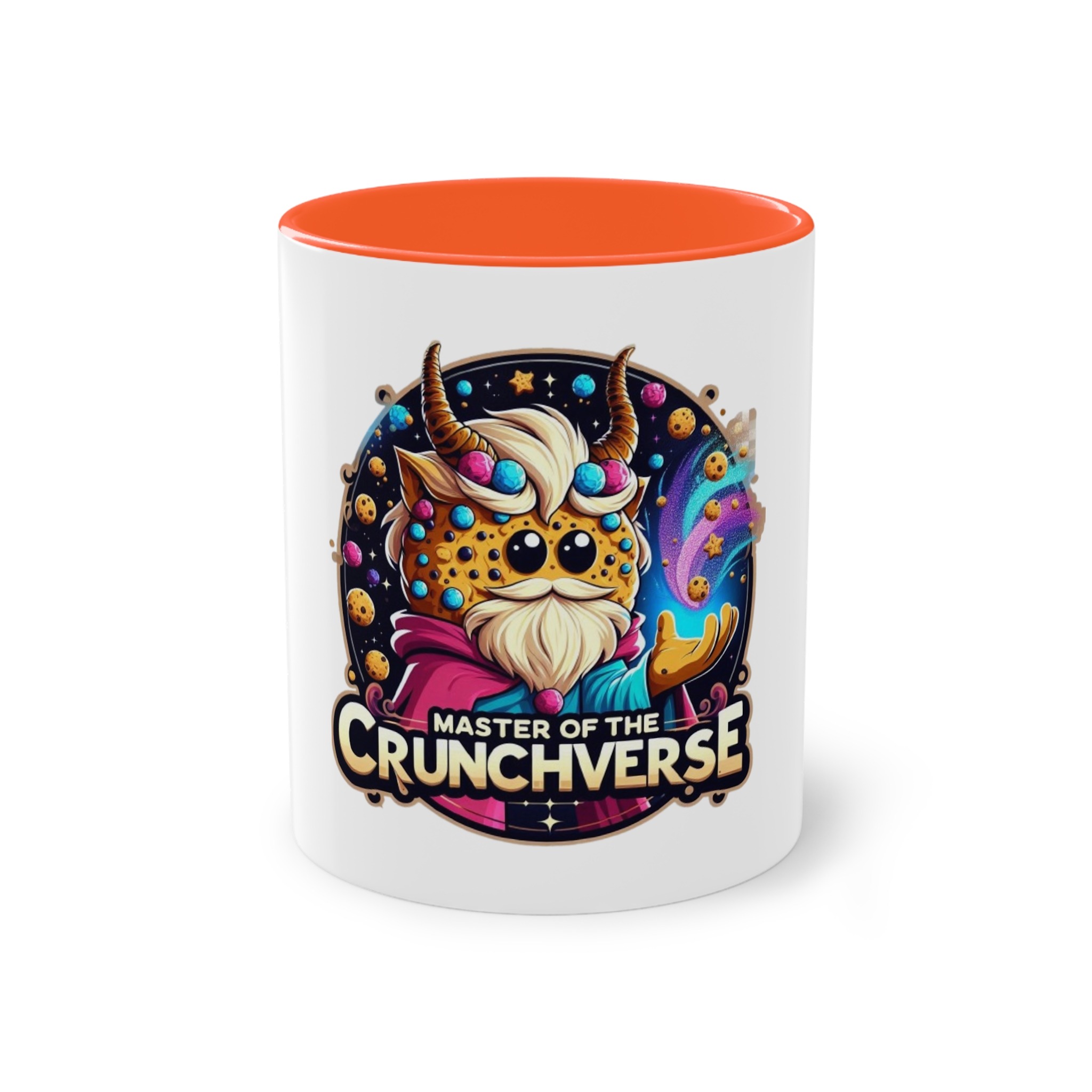 Zweifarbiger Keramikbecher 325ml "Master of the Crunchverse" cartoon cookie – Bild 10