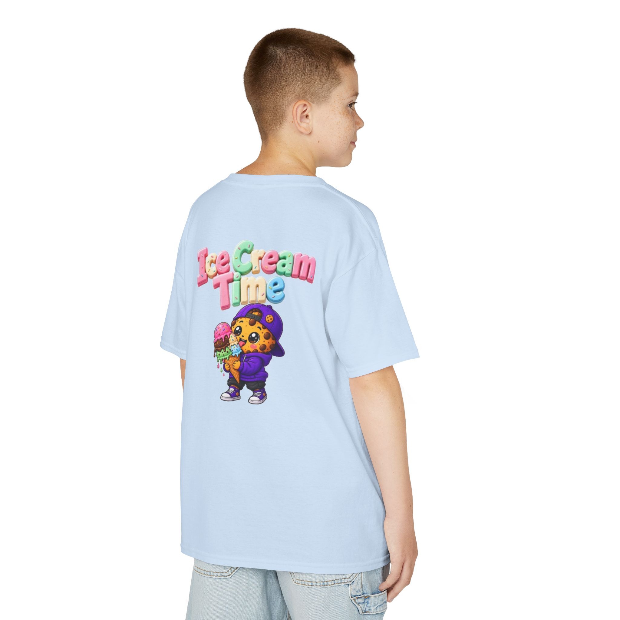 Kinder-T-Shirt – „Ice Cream Time“: Niedliches T-Shirt mit Keks-Figur-Grafik – Bild 29