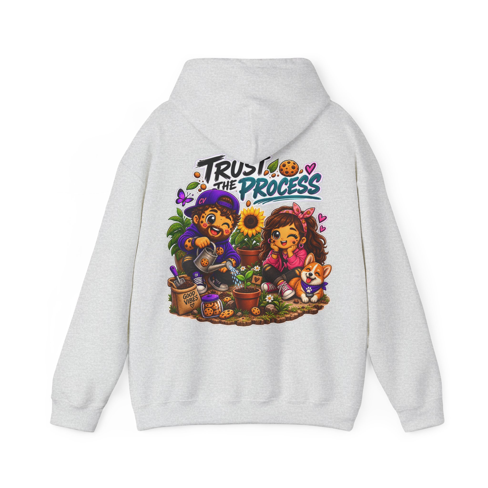 Kuschliger "Trust The Process" Oversize-Hoodie | Snack Mascot Illustration – Bild 14
