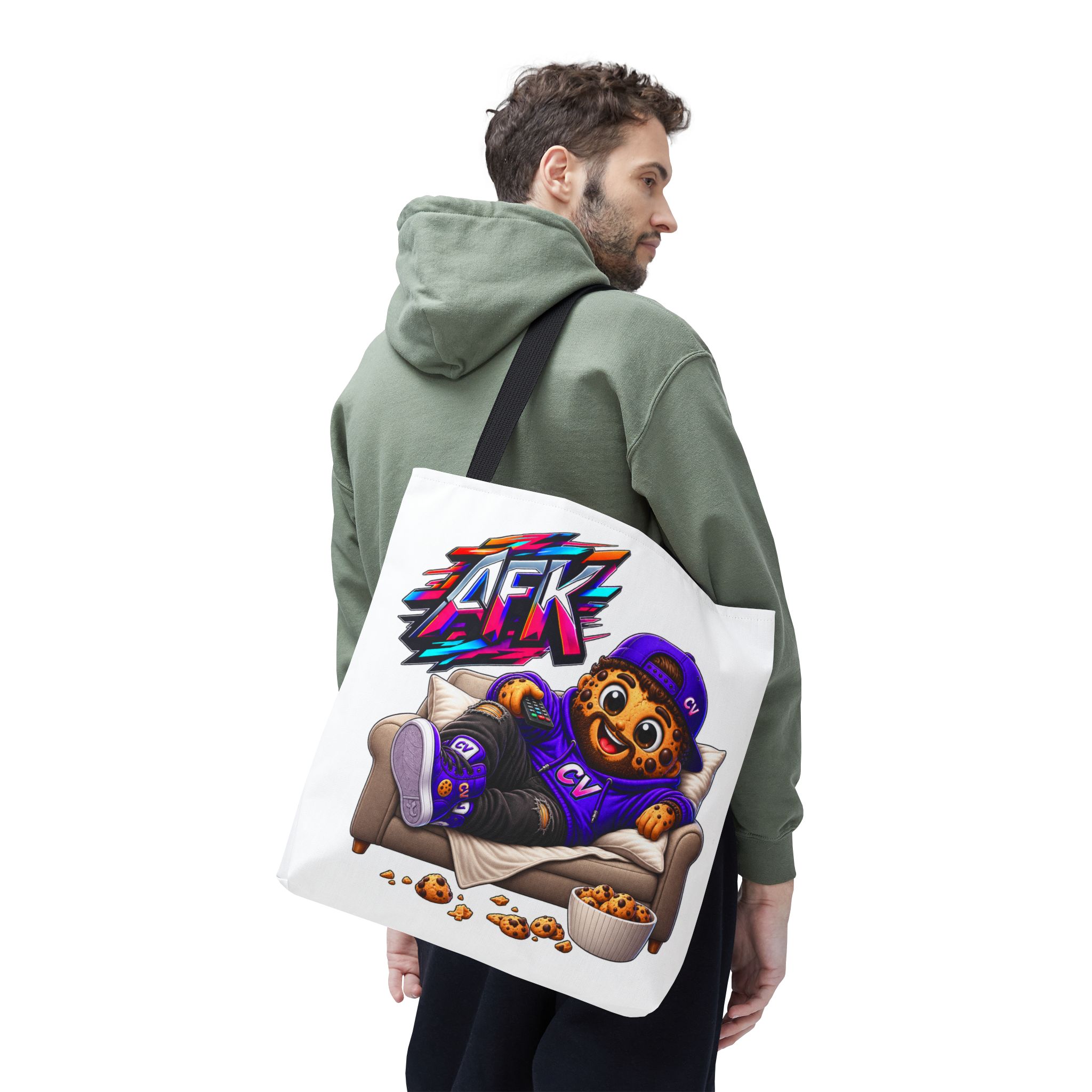 Crunchyverse Cookie Maskottchen-Tragetasche | "AFK" Character Artwork – Bild 6