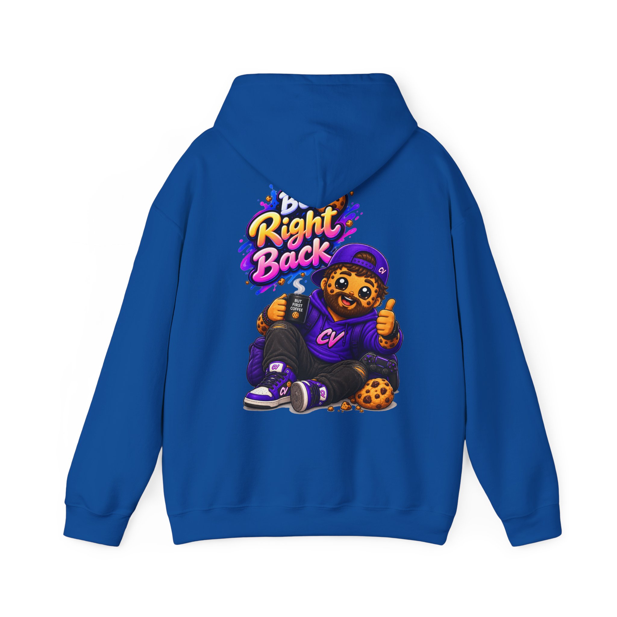 Kuschliger "Be Right Back" Oversize-Hoodie | Snack Mascot Illustration – Bild 12