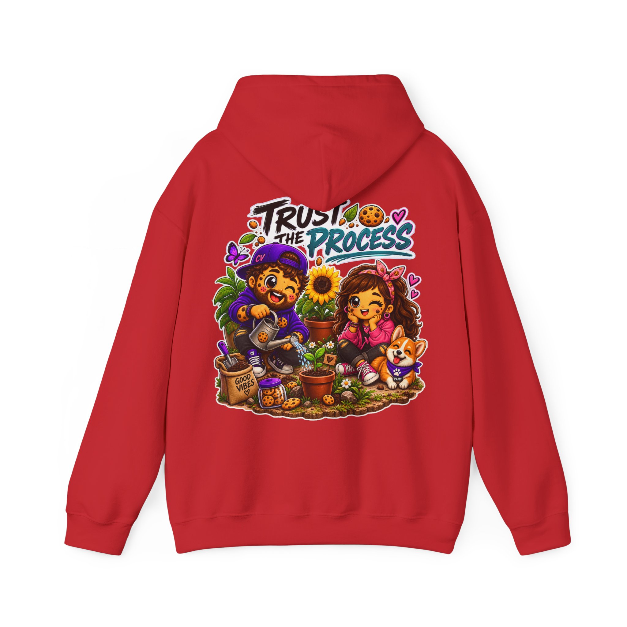 Kuschliger "Trust The Process" Oversize-Hoodie | Snack Mascot Illustration – Bild 22