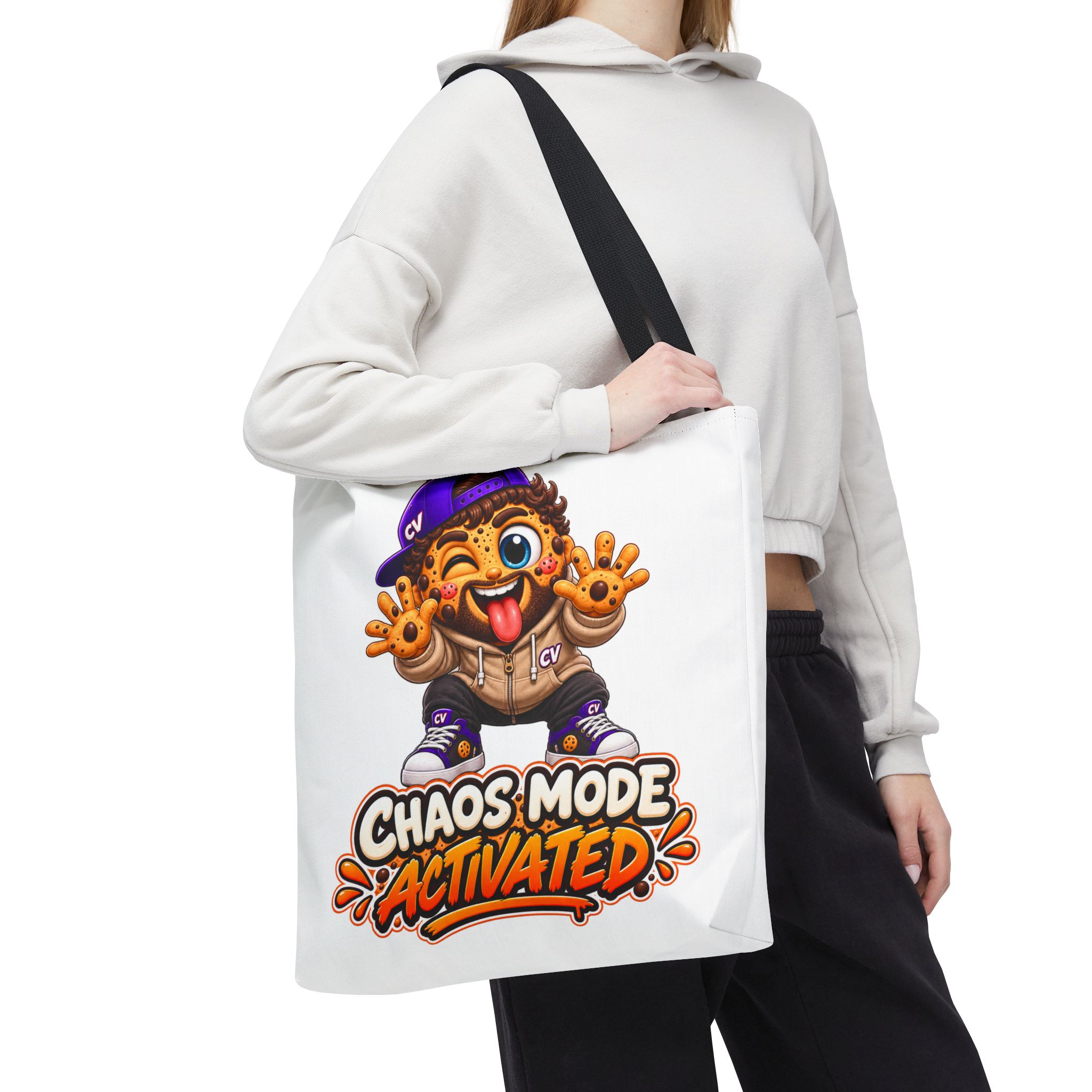 Crunchyverse Cookie Maskottchen-Tragetasche | "Chaos Mode Activated"" Character Artwork – Bild 7
