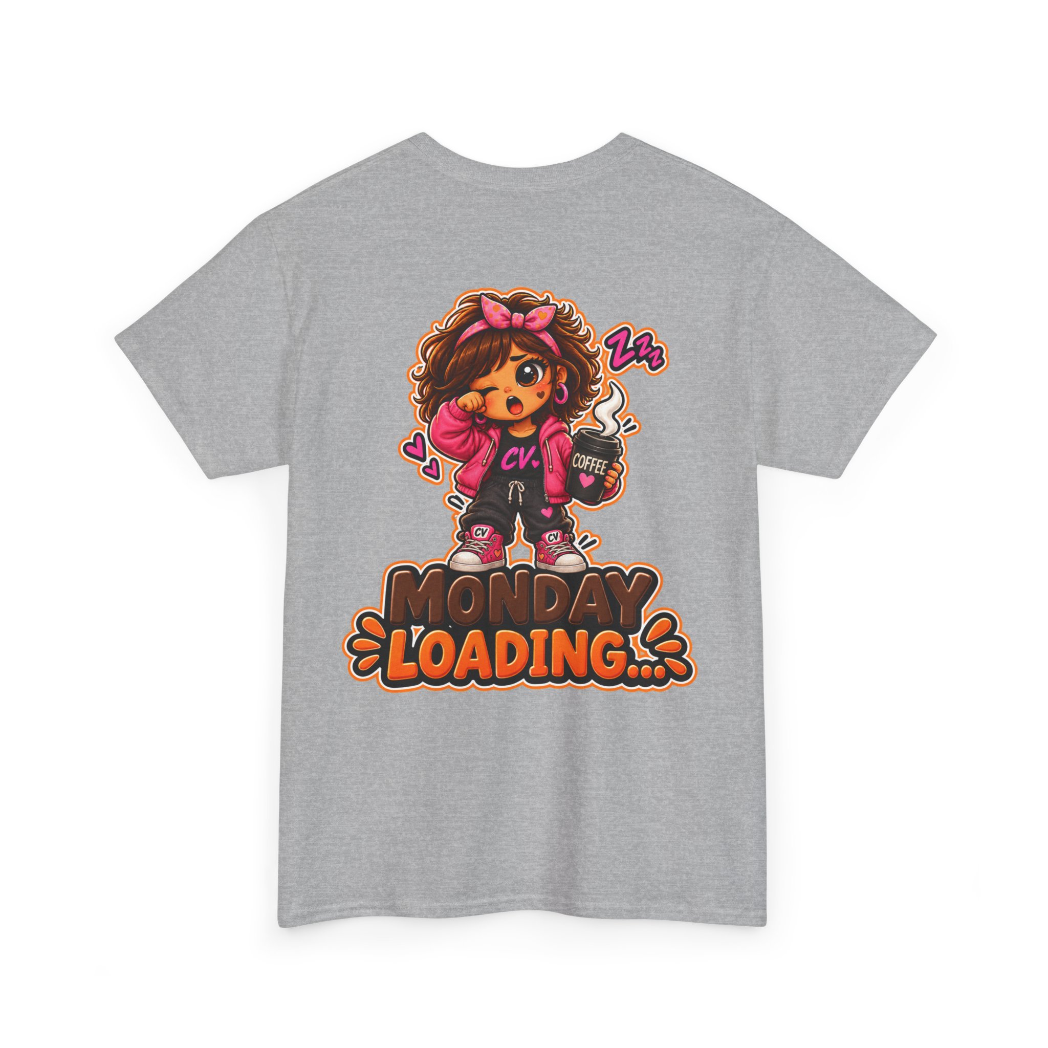 Oversize "Monday Loading...." T-Shirt | Snack Cookie Graphic Tee