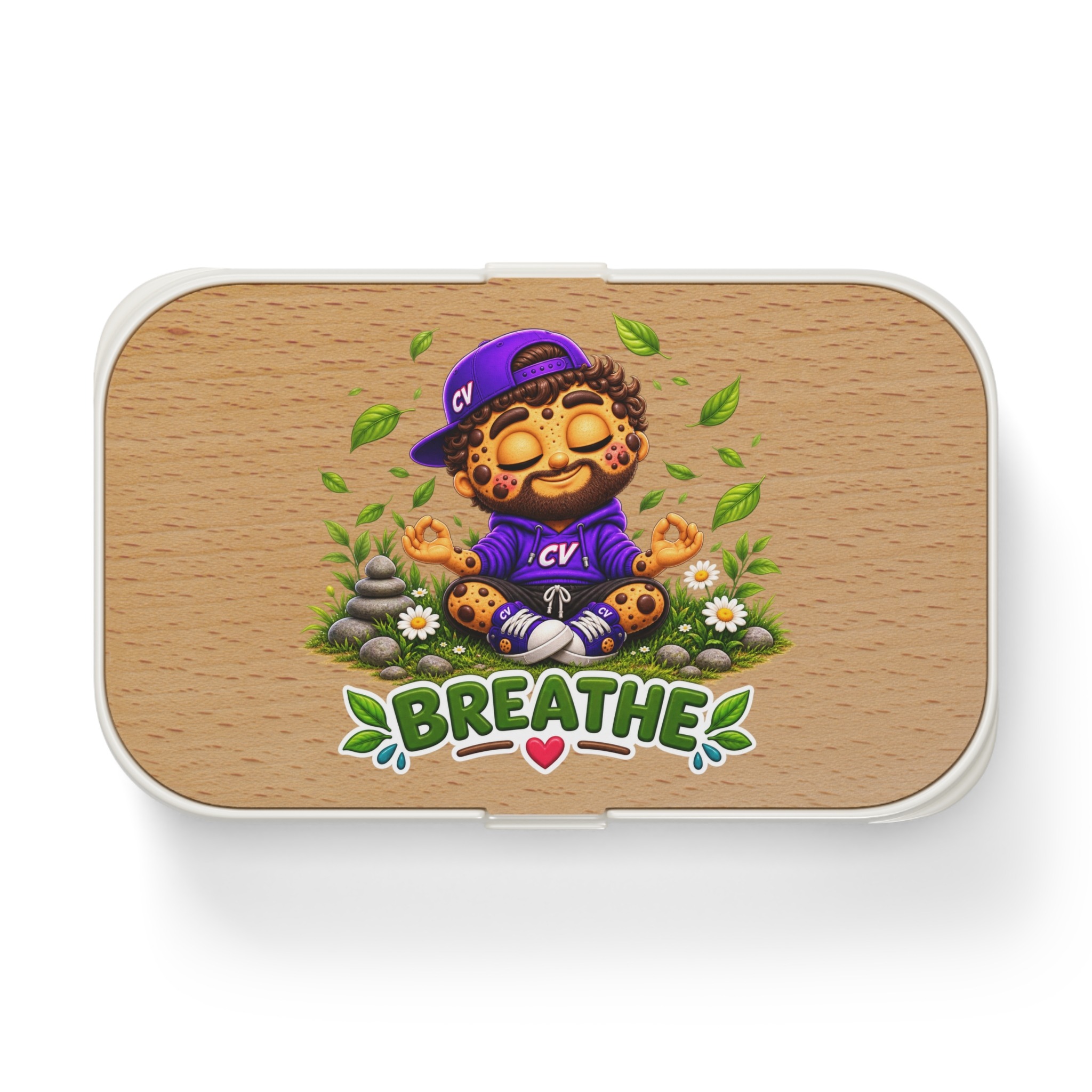 Bento Lunch Box | "Breath" | Cute Cosmic Cheetah Design