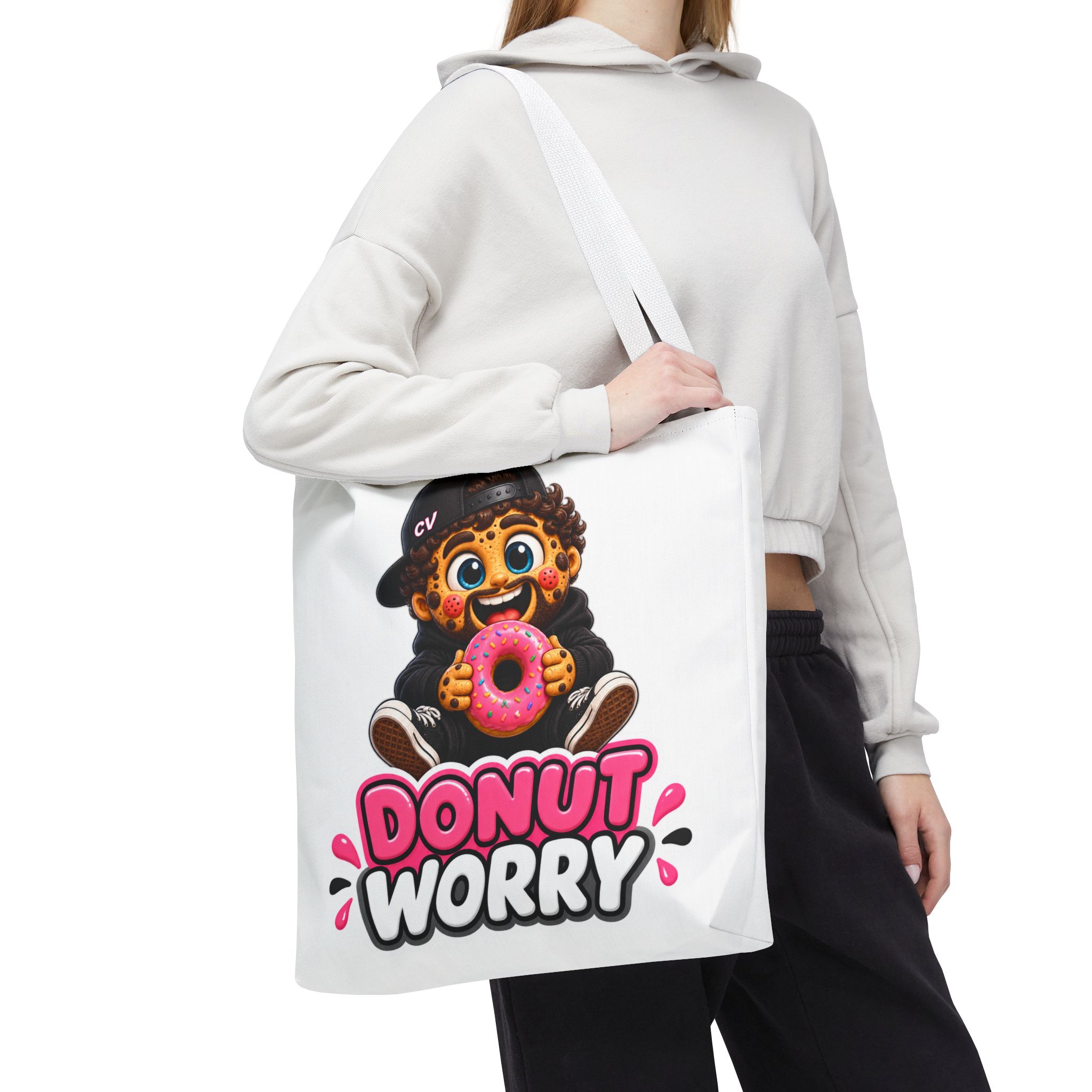 Crunchyverse Cookie Maskottchen-Tragetasche | "Donut Worry" Character Artwork – Bild 15
