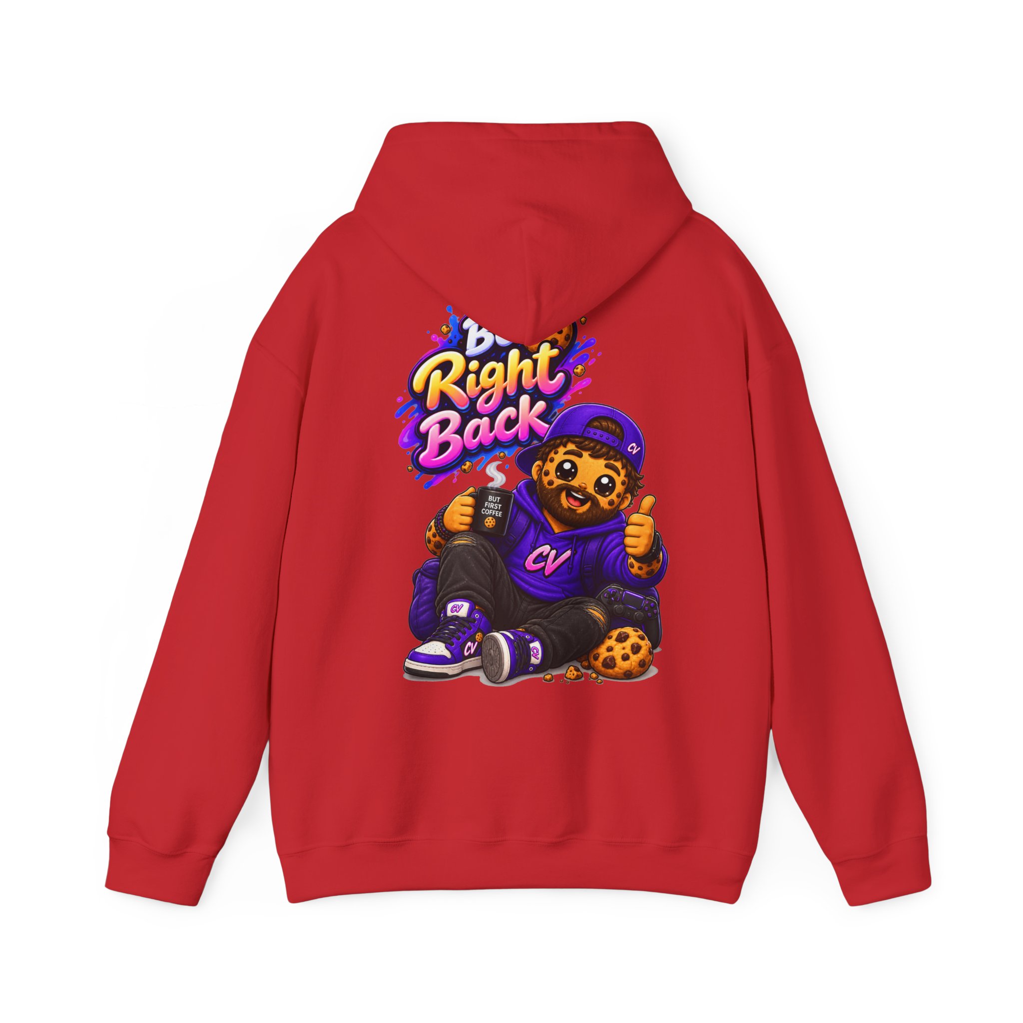 Kuschliger "Be Right Back" Oversize-Hoodie | Snack Mascot Illustration – Bild 24