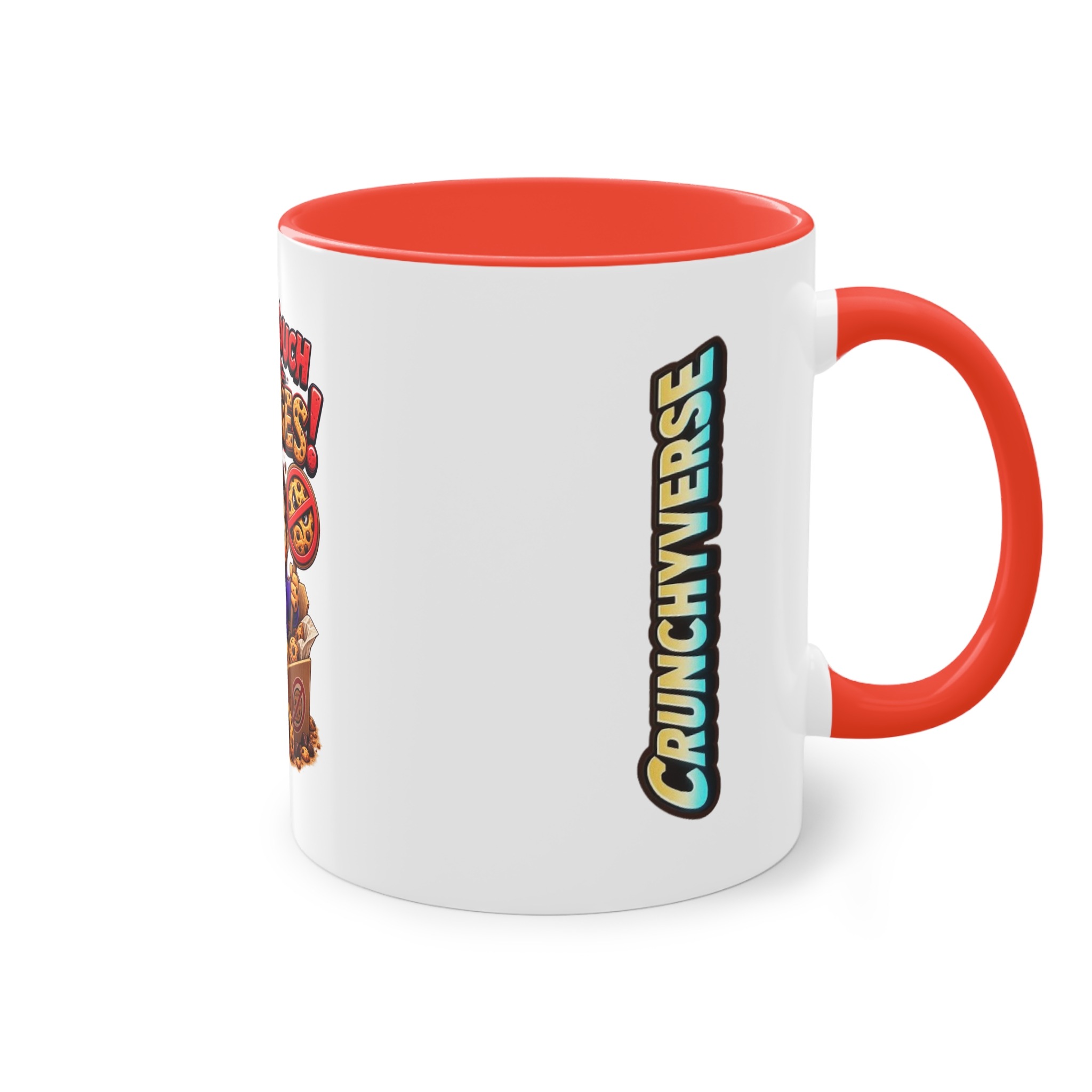 Zweifarbiger Keramikbecher 325ml "Dont touch my Cookies" cartoon cookie – Bild 3