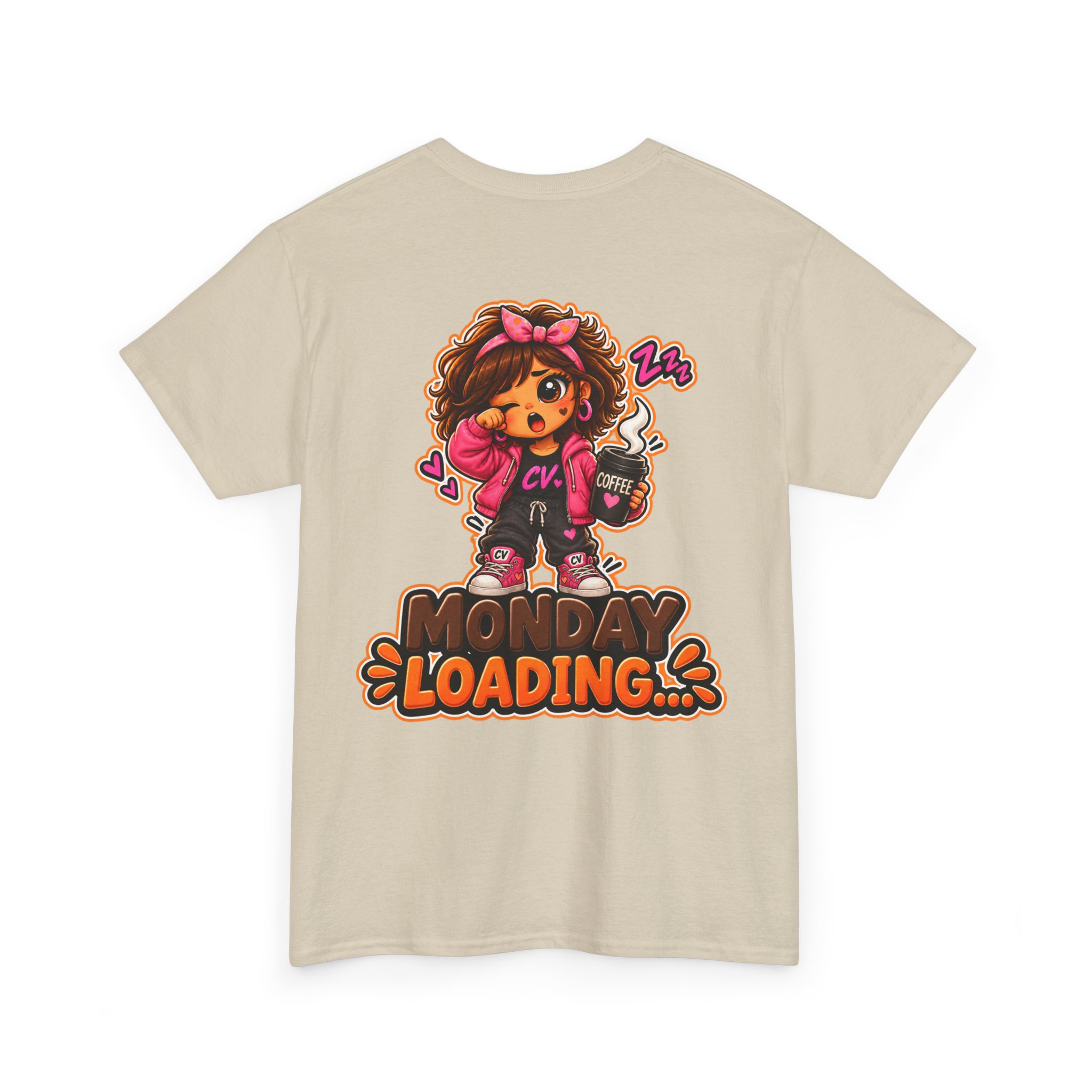 Oversize "Monday Loading...." T-Shirt | Snack Cookie Graphic Tee – Bild 9