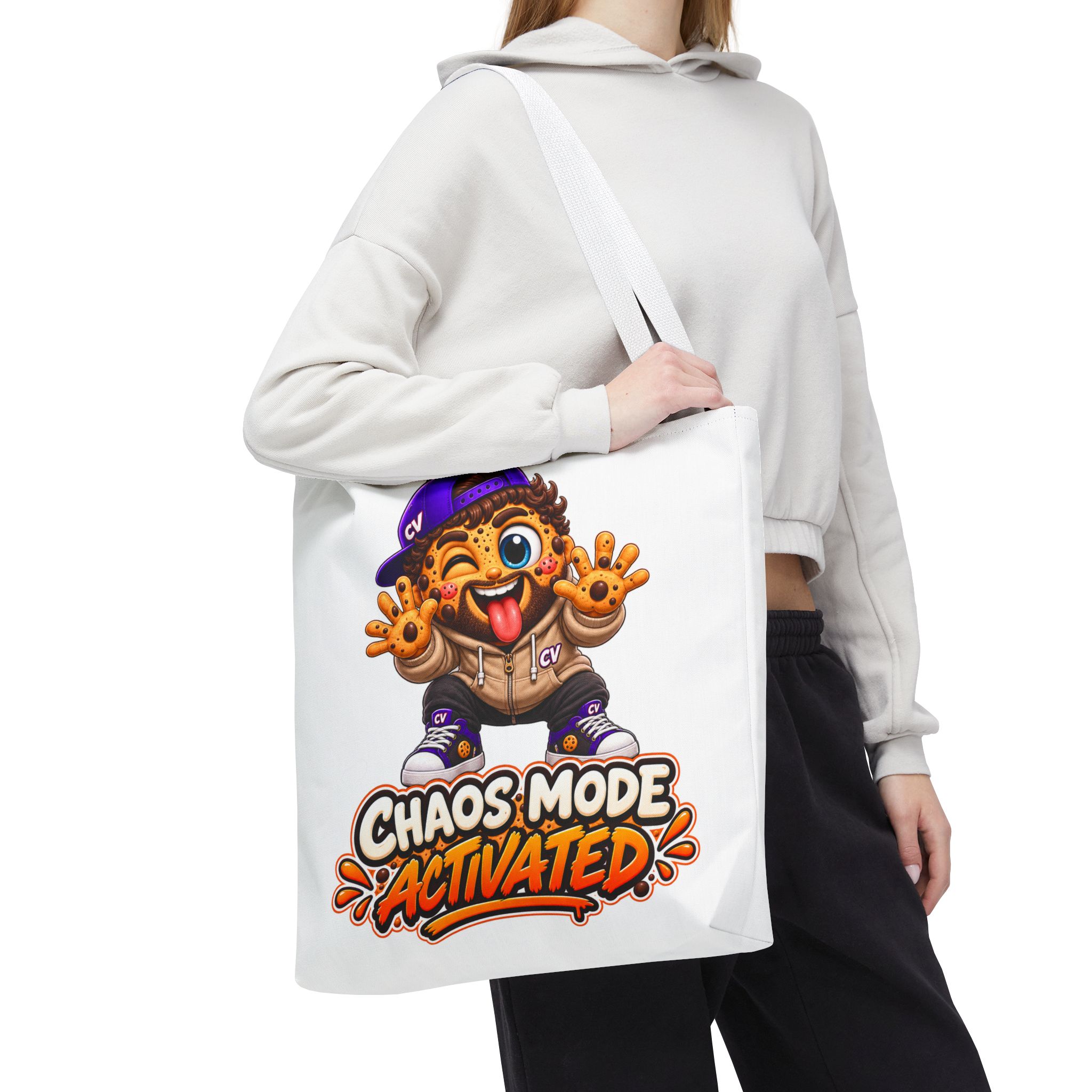 Crunchyverse Cookie Maskottchen-Tragetasche | "Chaos Mode Activated"" Character Artwork – Bild 15