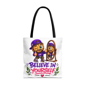 Crunchyverse Cookie Maskottchen-Tragetasche | "Believe In Yourself" Character Artwork