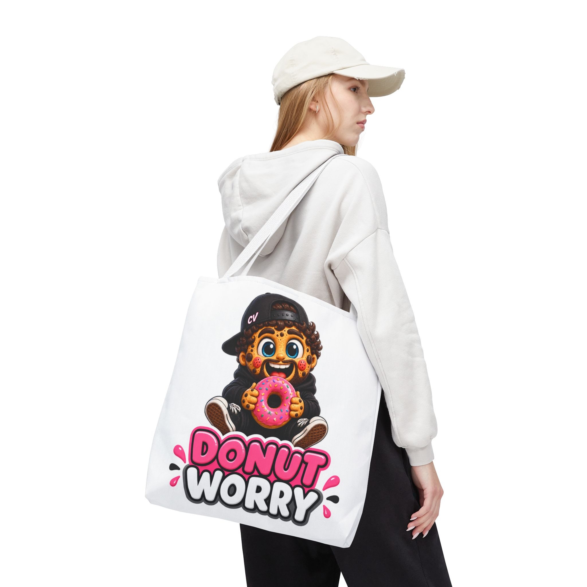 Crunchyverse Cookie Maskottchen-Tragetasche | "Donut Worry" Character Artwork – Bild 13