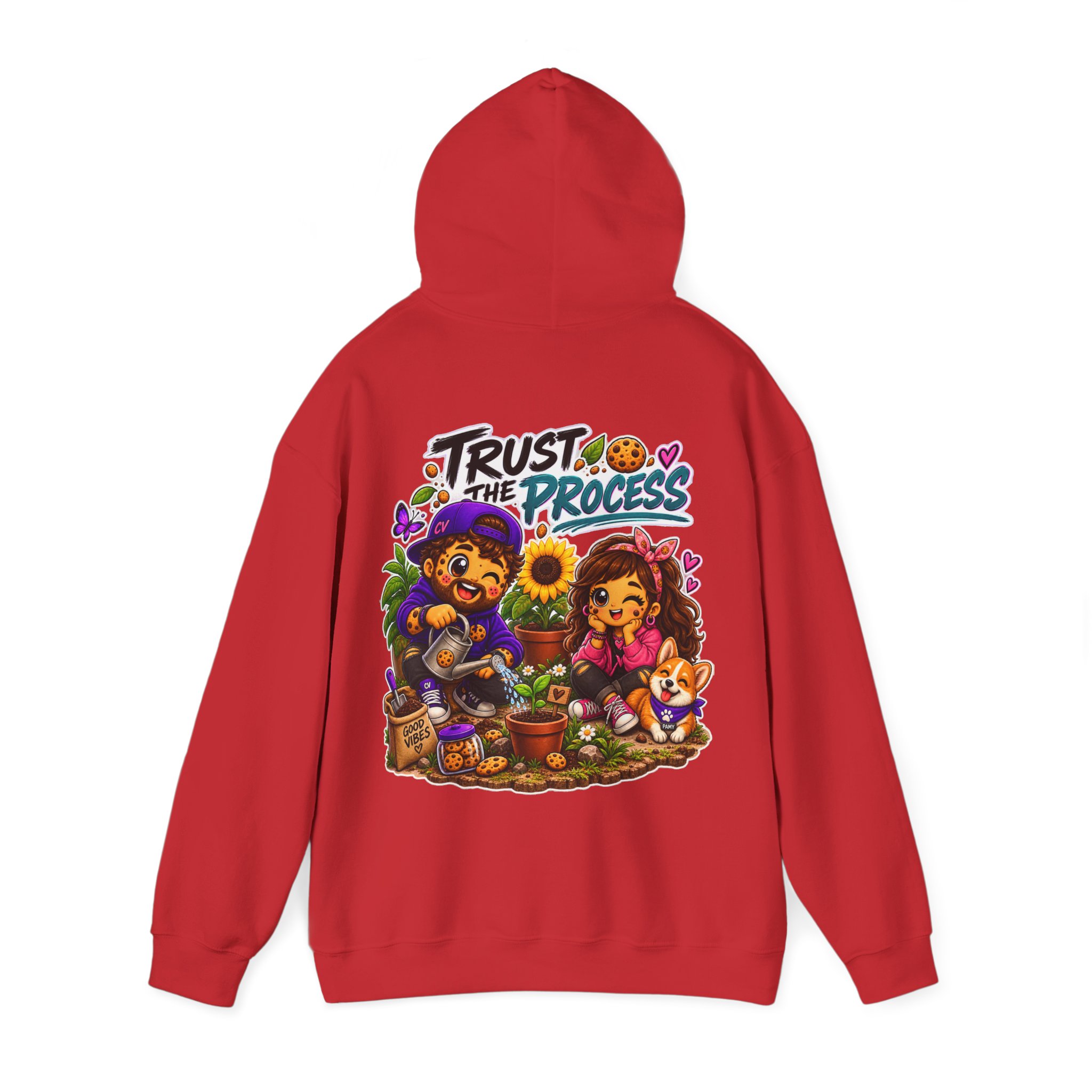 Kuschliger "Trust The Process" Oversize-Hoodie | Snack Mascot Illustration – Bild 23