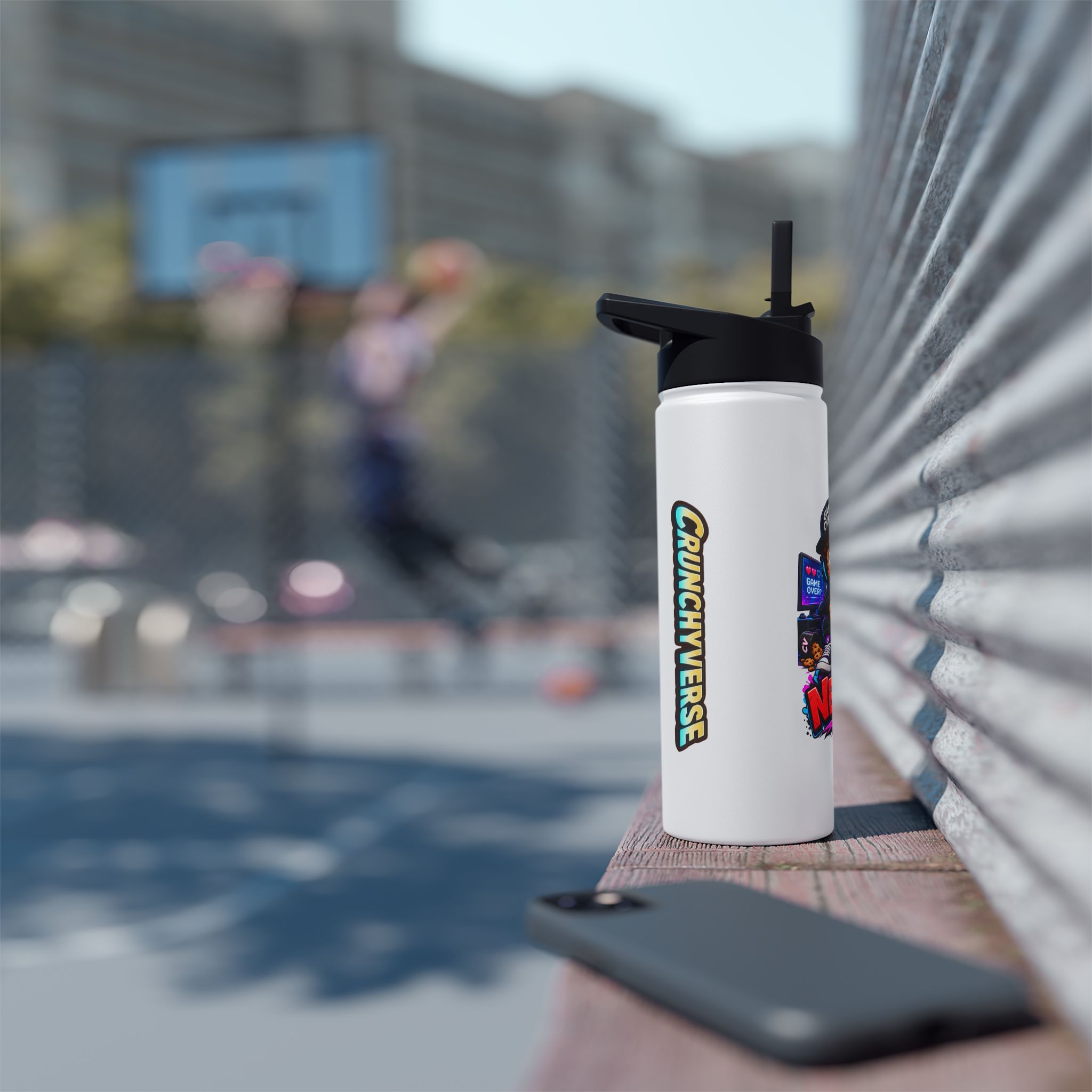 Cookie "Game Over? Never." Character Edelstahl-Wasserflasche | Crunchiverse – Bild 6