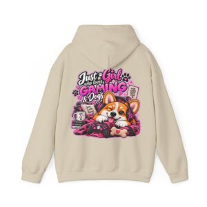 Kuscheliger "Just a Girl" Oversize-Hoodie | Snack Mascot Illustration