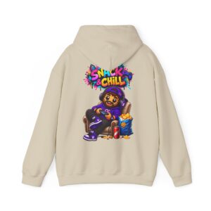 Kuschliger "Snack & Chill" Oversize-Hoodie | Snack Mascot Illustration