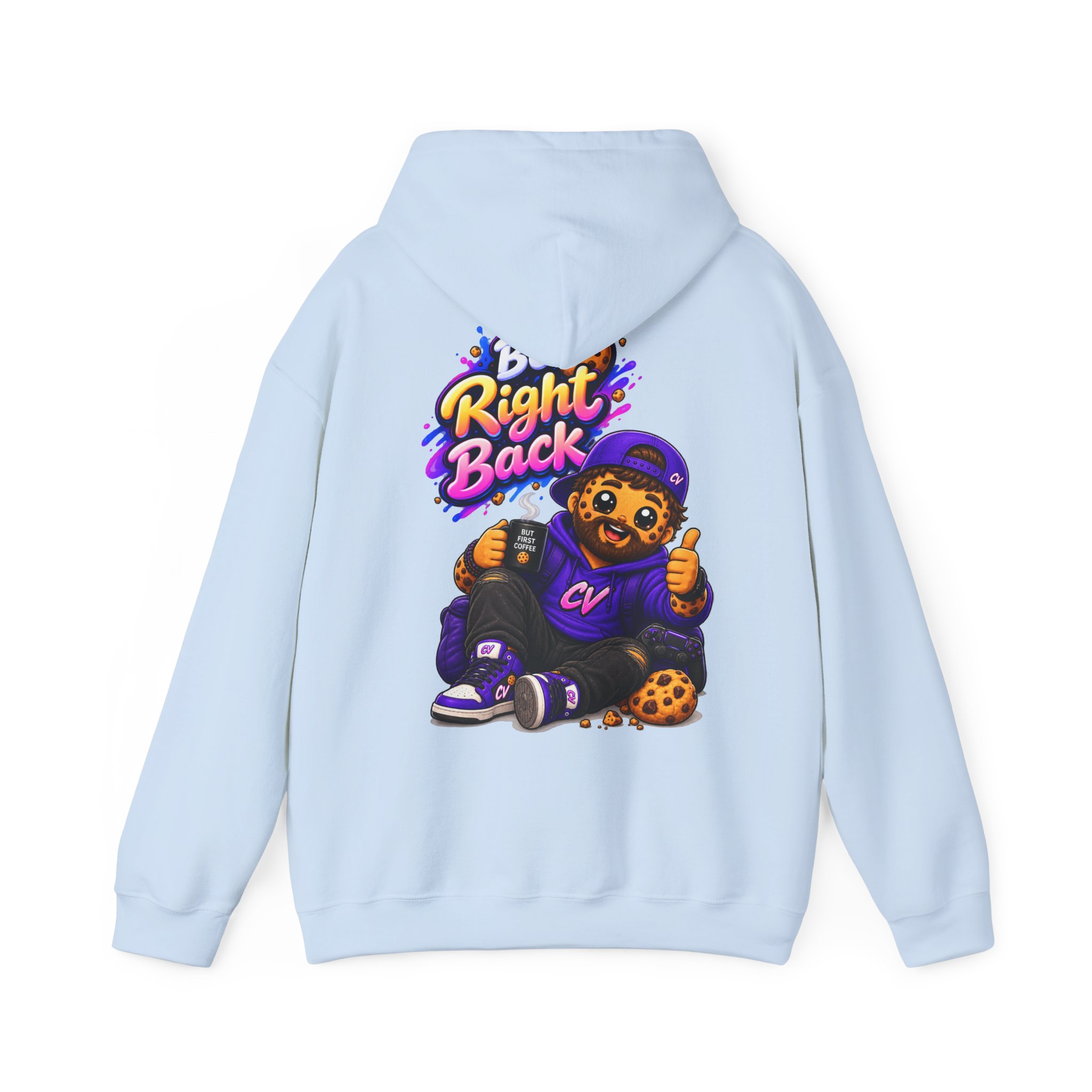 Kuschliger "Be Right Back" Oversize-Hoodie | Snack Mascot Illustration – Bild 20