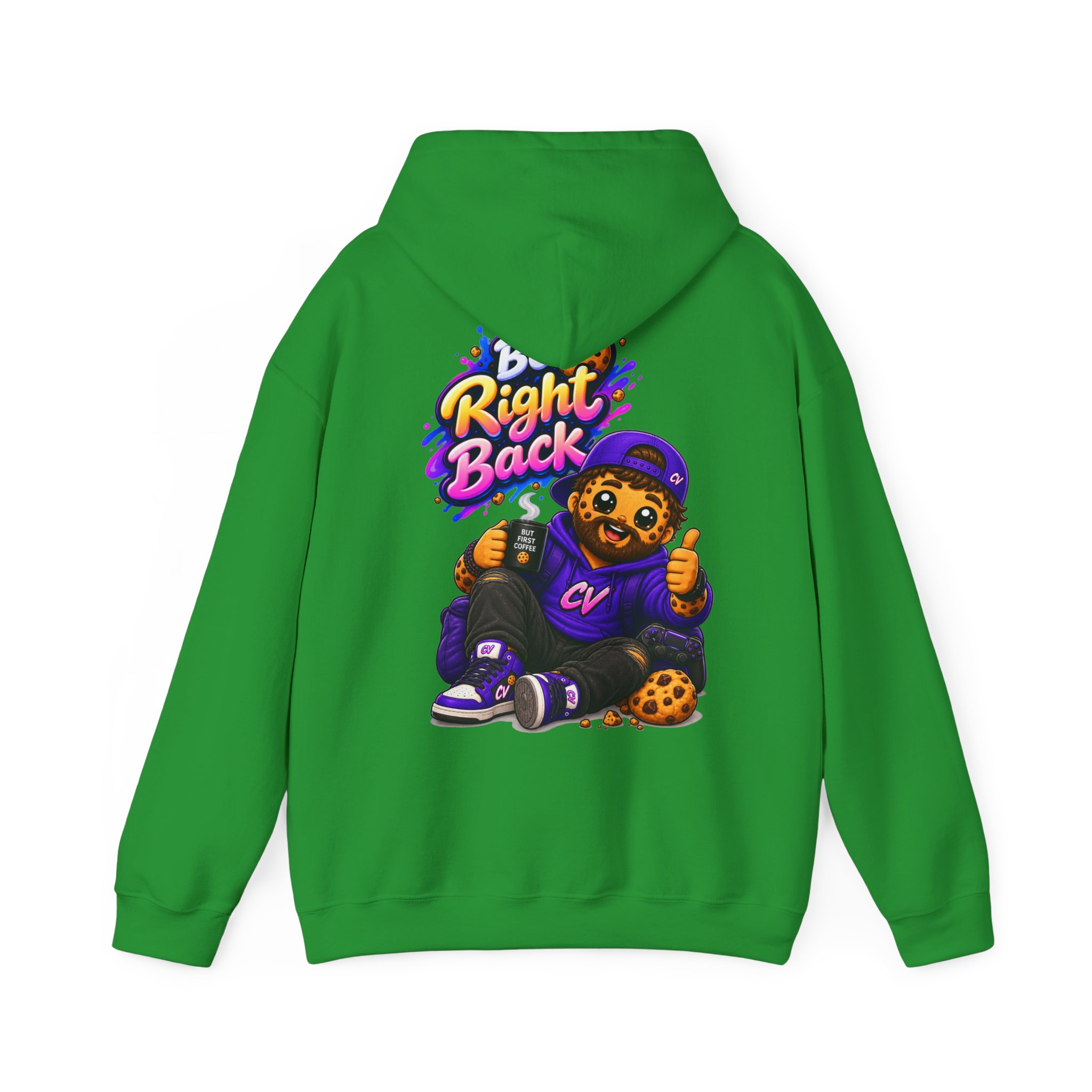 Kuschliger "Be Right Back" Oversize-Hoodie | Snack Mascot Illustration – Bild 14