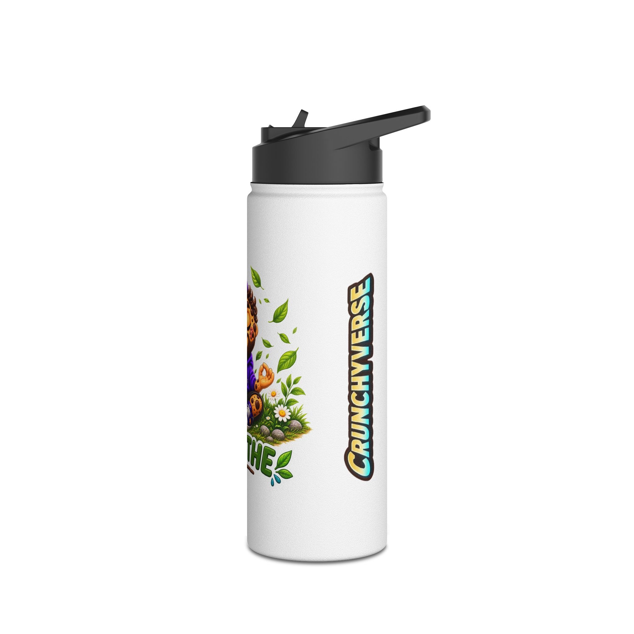 Cookie "Breathe" Character Edelstahl-Wasserflasche | Crunchiverse – Bild 4