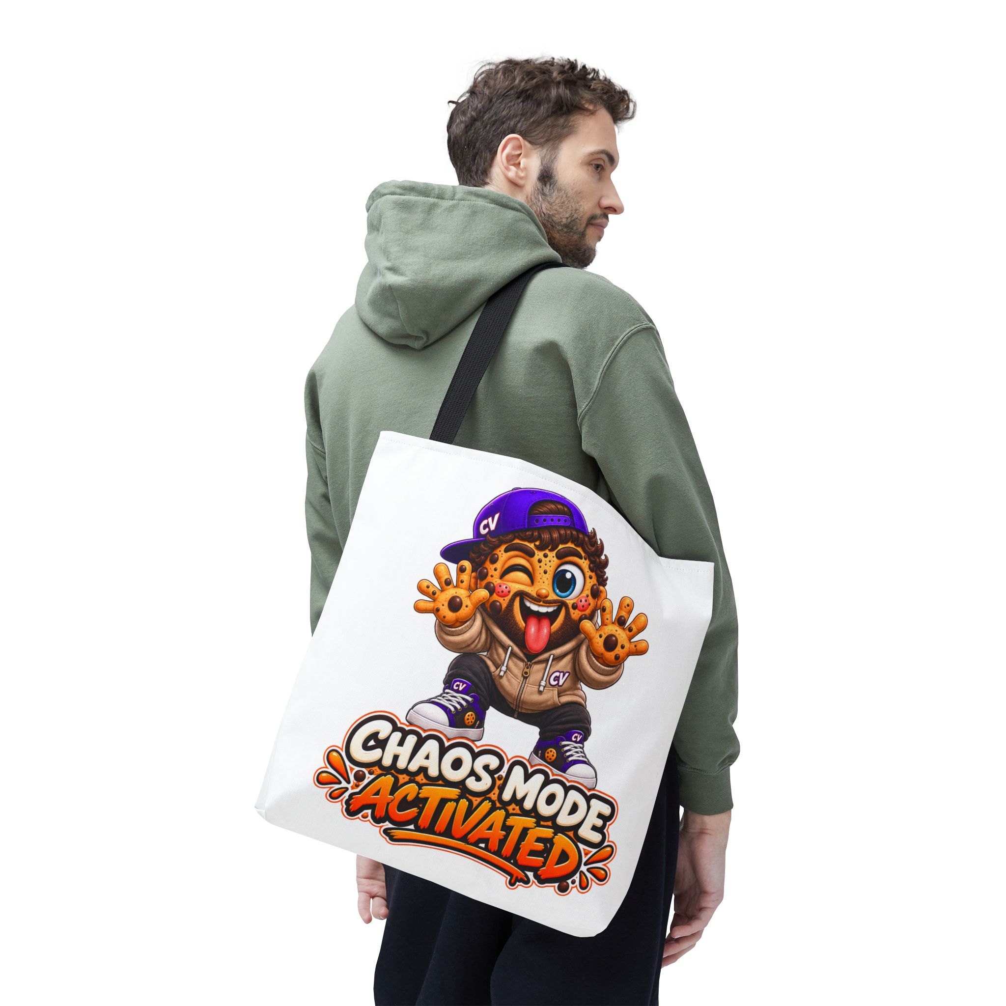 Crunchyverse Cookie Maskottchen-Tragetasche | "Chaos Mode Activated"" Character Artwork – Bild 6