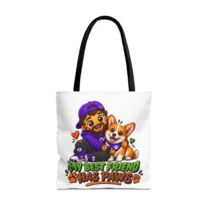 Crunchyverse Cookie Maskottchen-Tragetasche | "My Best friend Has Paws Dog" Character Artwork