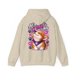 Kuscheliger "All you need is" Oversize-Hoodie | Snack Mascot Illustration