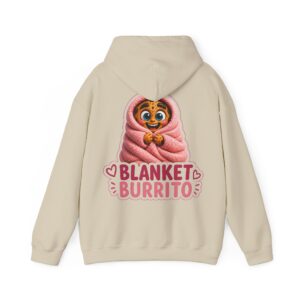 Kuschliger "Blanket Burrito" Oversize-Hoodie | Snack Mascot Illustration