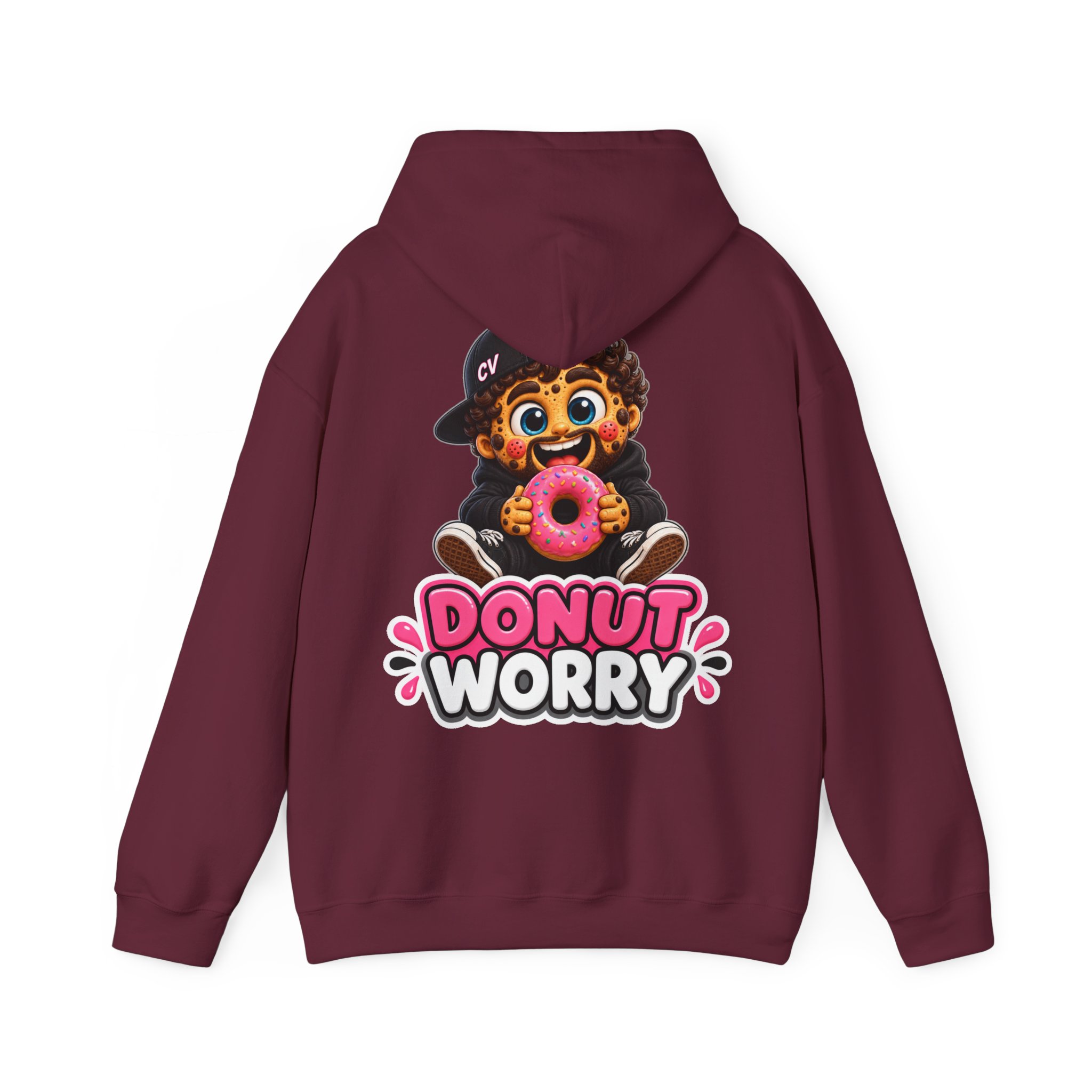 Kuschliger "Donut Worry" Oversize-Hoodie | Snack Mascot Illustration – Bild 8