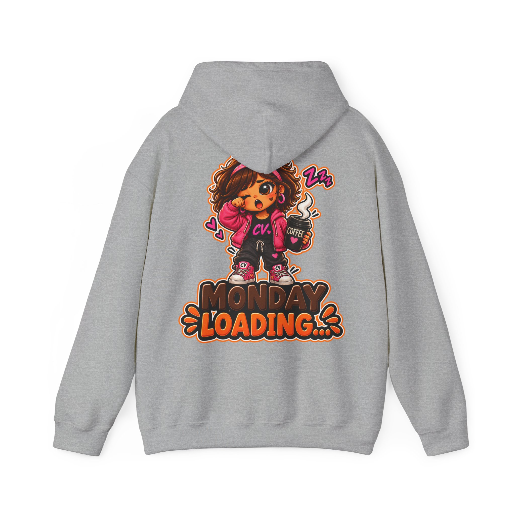 Kuschliger "Monday Loading...." Oversize-Hoodie | Snack Mascot Illustration – Bild 7