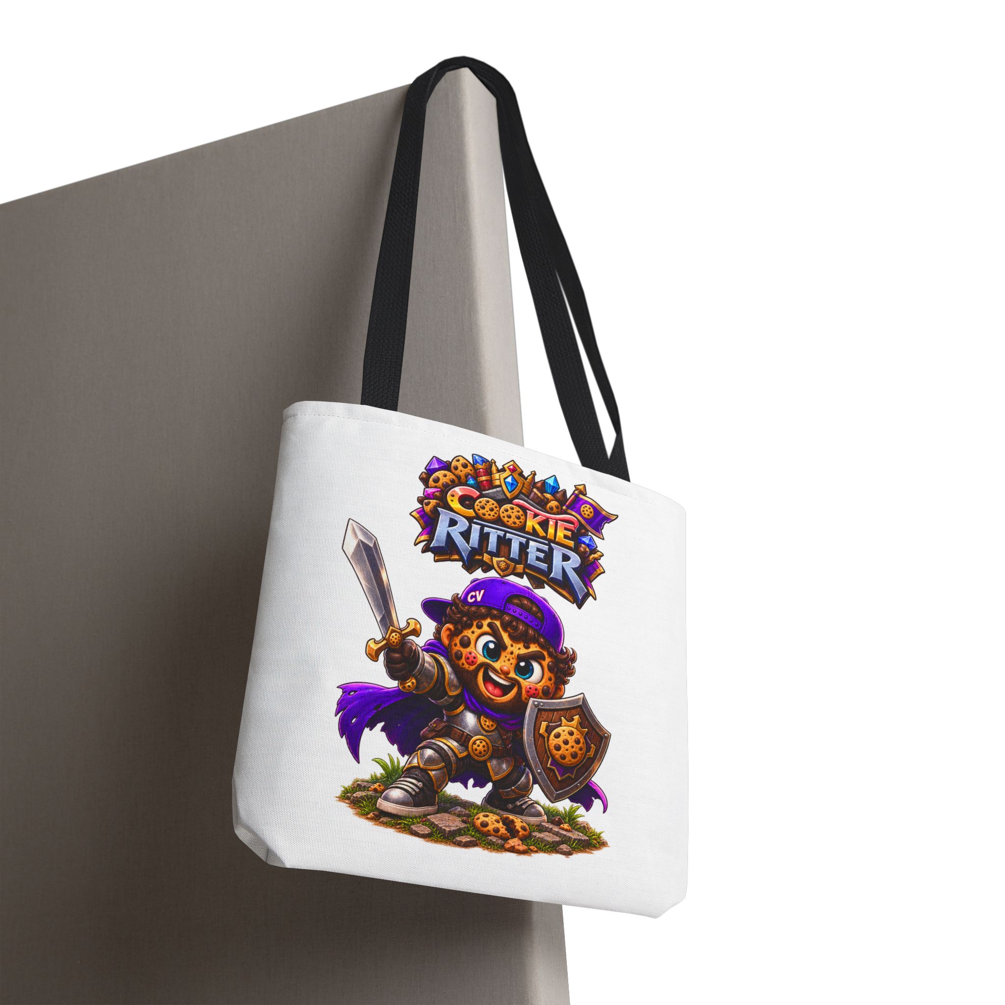 Crunchyverse Cookie Mascot Tote Bag | "Cookie Ritter" Character Artwork – Bild 8